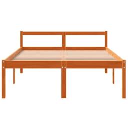 Berkfield Home Senior Bed without Mattress Wax Brown 140x200 cm Solid Wood Pine - thumbnail 4