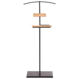 Wyld and Coco Coat Rack Black Steel with Fir Shelves 118 cm - thumbnail 4