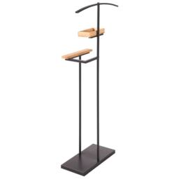 Wyld and Coco Coat Rack Black Steel with Fir Shelves 118 cm - thumbnail 5