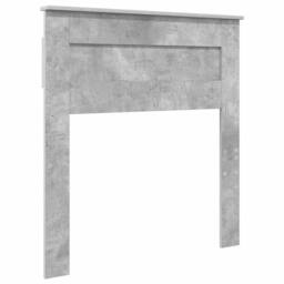 Berkfield Home Bed Frame with Headboard Concerte 90 x 200 cm Solid Pine Wood in Grey - thumbnail 6