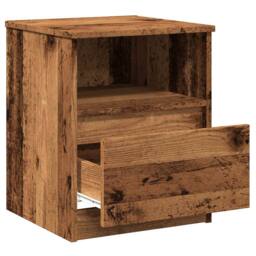 Berkfield Home Bedside Cabinets 2 pcs Old Wood 40x40x50 cm Engineered Wood in Brown - Size: 40 x 40 x 50 cm - thumbnail 8