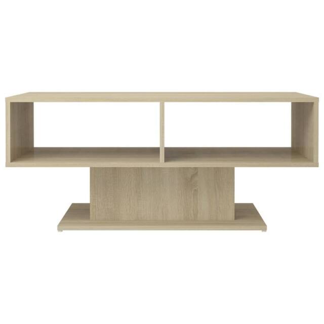 Berkfield Home Modern Coffee Table Sonoma Oak 103.5x50x44.5 cm Engineered Wood in Light Tan - image 1