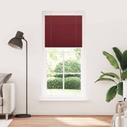 Berkfield Home Pleated Blind Bordeaux Red 100x200 cm Fabric Width 99.4 cm Polyester - thumbnail 3