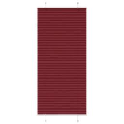 Berkfield Home Pleated Blind Bordeaux Red 100x200 cm Fabric Width 99.4 cm Polyester - thumbnail 2