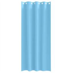 Berkfield Home Modern Curtains with Curtains 2 pcs Light blue 260 x 140 cm Polyester - thumbnail 4