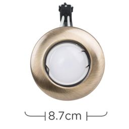 ValueLights Single Antique Gold Ceiling Light Fitting - thumbnail 6
