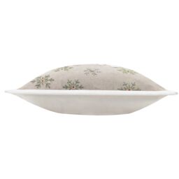 Paoletti Winter Let It Snow Embroidered Cushion in Green - Size: 45 cm x 45 cm - thumbnail 4