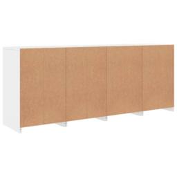 Berkfield Home Sideboard with LED Lights White 164x37x67 cm - Size: 164 x 37 x 67 cm - thumbnail 9