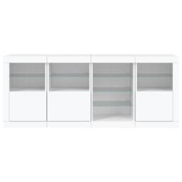 Berkfield Home Sideboard with LED Lights White 164x37x67 cm - Size: 164 x 37 x 67 cm - thumbnail 7