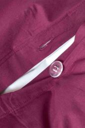 Homescapes Egyptian Cotton Duvet Cover with Pillowcase, 200 TC in Plum - Size: Double - thumbnail 3