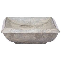 Berkfield Home Sink Grey 50x35x10 cm Marble - Size: 50 x 35 x 10 cm - thumbnail 4