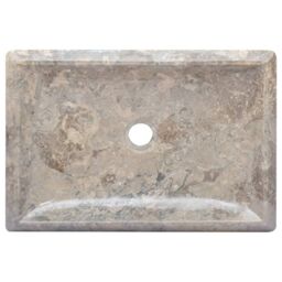 Berkfield Home Sink Grey 50x35x10 cm Marble - Size: 50 x 35 x 10 cm - thumbnail 5