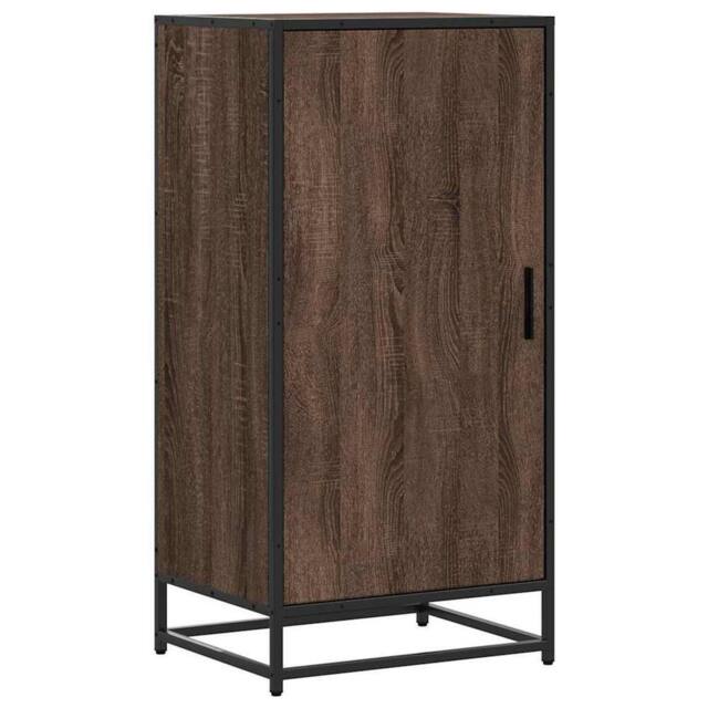Berkfield Home Shoe Rack Brown Oak 48x38x97.5 cm Engineered Wood - image 1