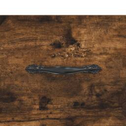 Berkfield Home TV Cabinet Smoked Oak 102x36x50 cm Engineered Wood in Brown - Size: 102 x 36 x 50 cm - thumbnail 9