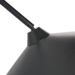 Wyld and Coco Black Metal Bell Wall Lamp - Modern Industrial Adjustable Wall Light - thumbnail 7
