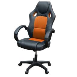 Hinsinc Orange-Office Chair Ergonomic Desk Chair in Orange - Size: 0.6m2