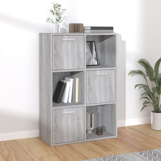 Berkfield Home Storage Cabinet Grey Sonoma 60x29.5x90 cm - image 1