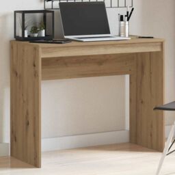 Berkfield Home Desk Artisan Oak 90x40x72 cm Engineered Wood in Brown - Size: 90 x 40 x 72 cm - thumbnail 3