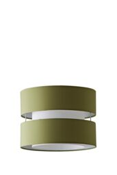 ValueLights Sophia Small 26cm Drum Easy Fit Ceiling Pendant Light Lamp Shade in Olive - Size: 10 inches - thumbnail 6