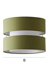 ValueLights Sophia Small 26cm Drum Easy Fit Ceiling Pendant Light Lamp Shade in Olive - Size: 10 inches - thumbnail 7