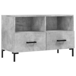 Berkfield Home TV Cabinet Concrete Grey 80x36x50 cm Engineered Wood - Size: 80 x 36 x 50 cm - thumbnail 3
