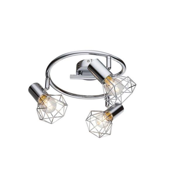 Netlighting Xara I Ceiling Spotlight Clusters Chrome 3x E14 in Grey - image 1