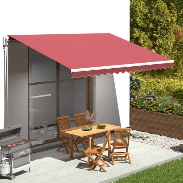 Berkfield Home Replacement Fabric for Awning Burgundy Red 4.5x3 m - image 1