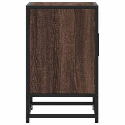 Berkfield Home Bedside Cabinets 2 pcs Brown Oak 40x31x50 cm Engineered Wood & Metal - Size: 40 x 31 x 50 cm - thumbnail 7