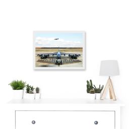 Artery8 Military Air Plane Strategic Bomber Jet B52 Stratofortress Ammo Loadout Artwork Framed Wall Art Print A4 in White - thumbnail 2