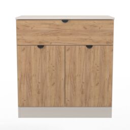 Ready Assembled 2 U Norway 1 Drawer 2 Door Sideboard (Ready Assembled) in Beige - thumbnail 2