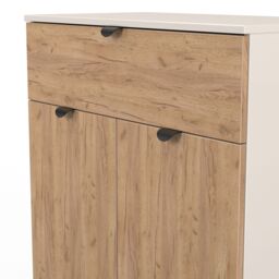 Ready Assembled 2 U Norway 1 Drawer 2 Door Sideboard (Ready Assembled) in Beige - thumbnail 5