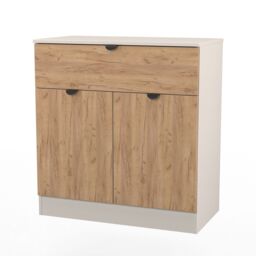 Ready Assembled 2 U Norway 1 Drawer 2 Door Sideboard (Ready Assembled) in Beige - thumbnail 4