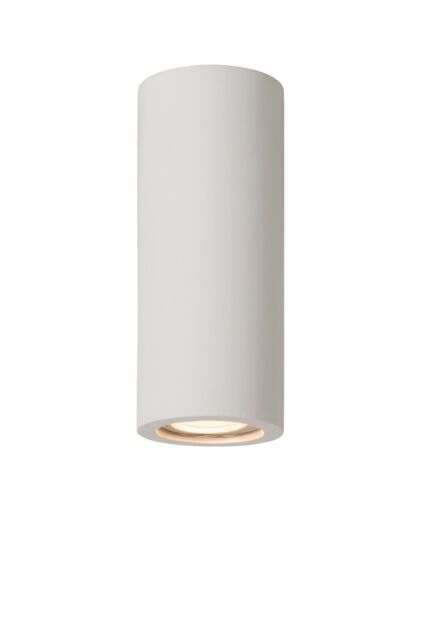 Lucide 'GIPSY' Modern Large Surface Mounted Plaster Ceiling Spotlight 1xGU10 in White - image 1