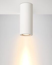 Lucide 'GIPSY' Modern Large Surface Mounted Plaster Ceiling Spotlight 1xGU10 in White - thumbnail 3