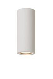 Lucide 'GIPSY' Modern Large Surface Mounted Plaster Ceiling Spotlight 1xGU10 in White - thumbnail 1