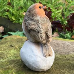 Animal Crackers Set Of Two Robins On Stones Home Or Garden Decoration - thumbnail 3