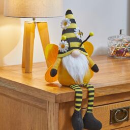 mysmartbuy Seated Buzz Gonk - Bumble Bee Faceless Tomte Gnome Home Decoration in Yellow - thumbnail 1