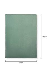 BHS Microfleece Silt Green Throw - thumbnail 3