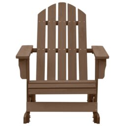 Berkfield Home Garden Rocking Chair Wood Brown - thumbnail 2