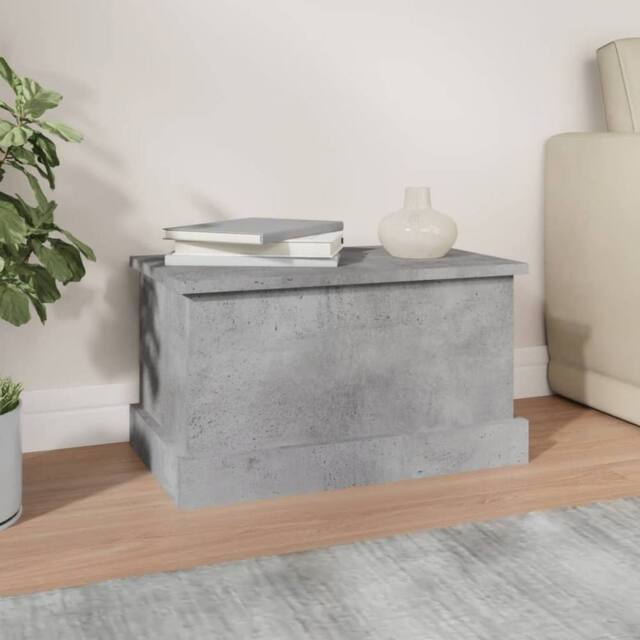 Berkfield Home Storage Box Concrete Grey 50x30x28 cm Engineered Wood - Size: 50 x 30 x 28 cm - image 1