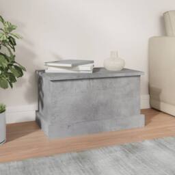 Berkfield Home Storage Box Concrete Grey 50x30x28 cm Engineered Wood - Size: 50 x 30 x 28 cm - thumbnail 1
