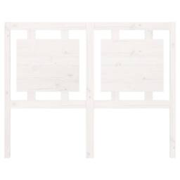 Berkfield Home Beautiful Bed Headboard White 125.5x4x100 cm Solid Pine Wood - thumbnail 4