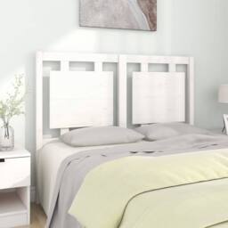 Berkfield Home Beautiful Bed Headboard White 125.5x4x100 cm Solid Pine Wood - thumbnail 2