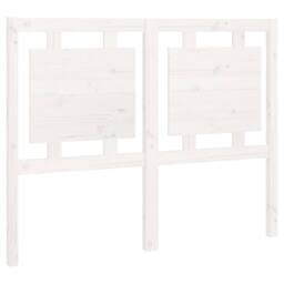 Berkfield Home Beautiful Bed Headboard White 125.5x4x100 cm Solid Pine Wood - thumbnail 3