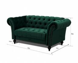 Home Detail Mayfair Velvet 2 Seater Sofa in Green - thumbnail 6