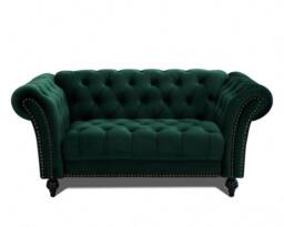 Home Detail Mayfair Velvet 2 Seater Sofa in Green - thumbnail 3