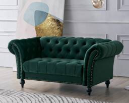 Home Detail Mayfair Velvet 2 Seater Sofa in Green - thumbnail 2