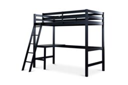 Time4sleep Fusion Black Gaming Wooden High Sleeper Bed Frame - Size: Single - thumbnail 4