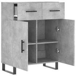 Berkfield Home Sideboard Concrete Grey 69.5x34x90 cm Engineered Wood - thumbnail 5