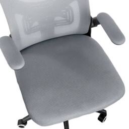 NESTLUNE Office Chair with Headrest, Dark Grey Ergonomic Swivel - Size: 100 cm x 15 cm - thumbnail 5
